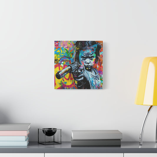 Urban Youth Art Print, Colorful Wall Decor, Empowerment Artwork, Street Art Aesthetic, Unique Gift Idea