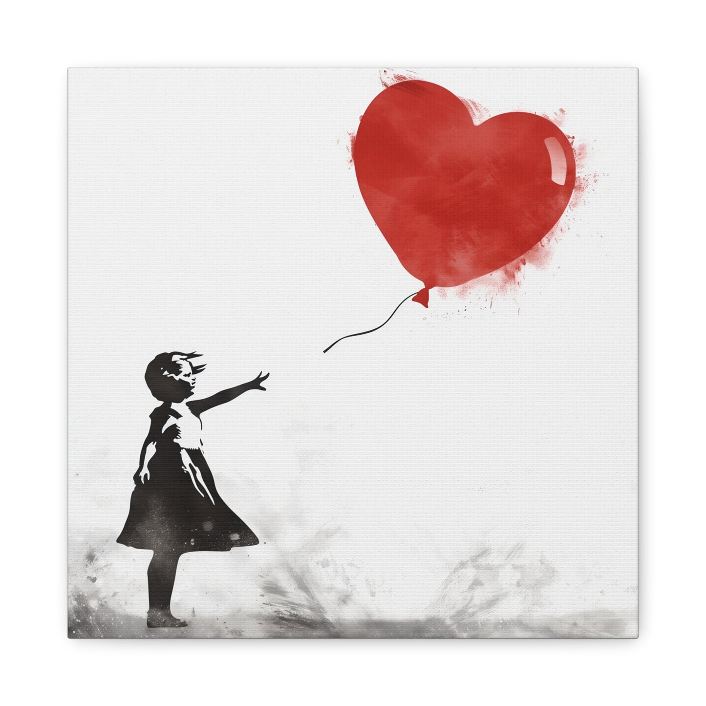 Artistic Wall Art Print, Home Decor, Gift for Her, Inspirational Art, Heart Balloon Canvas