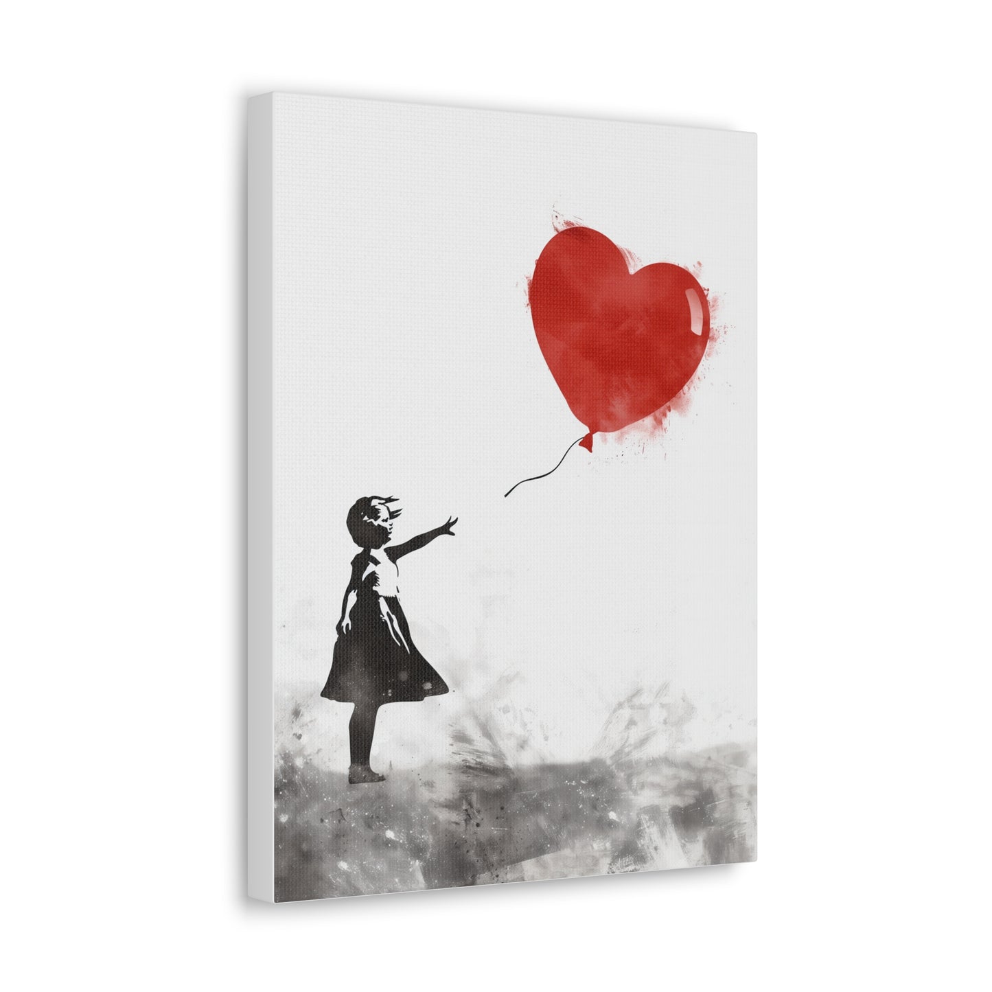 Artistic Wall Art Print, Home Decor, Gift for Her, Inspirational Art, Heart Balloon Canvas