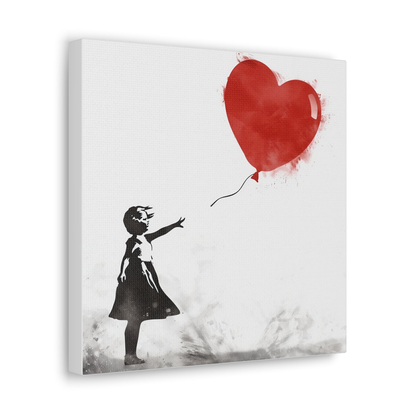 Artistic Wall Art Print, Home Decor, Gift for Her, Inspirational Art, Heart Balloon Canvas